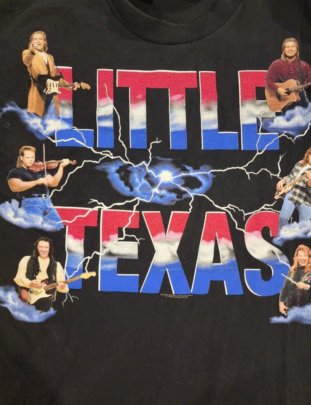 VTG Tennessee River Gold LITTLE TEXAS Band Concert Mens Dbl sided T Shirt Sz L - I Bought a Yard Sale