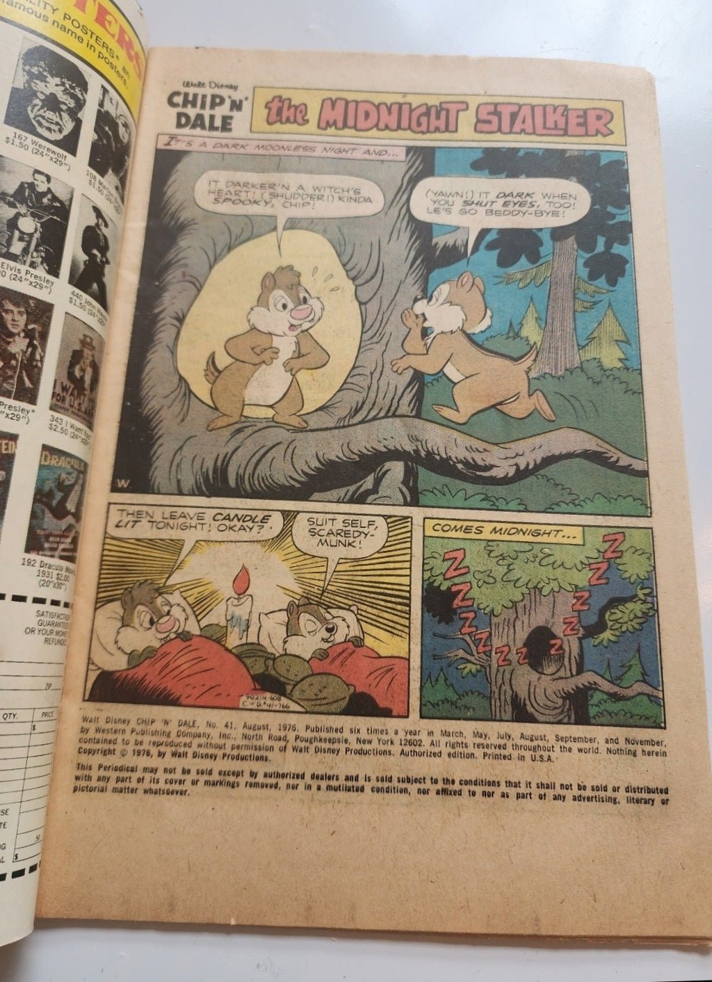 VTG Walt Disney Chip 'N' Dale 41 (1976) Gold Key Donald Duck - I Bought a Yard Sale
