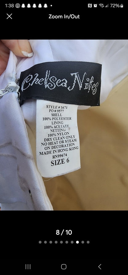Wedding Gown Beach Dress size 6 by Chealsea Nites - I Bought a Yard Sale