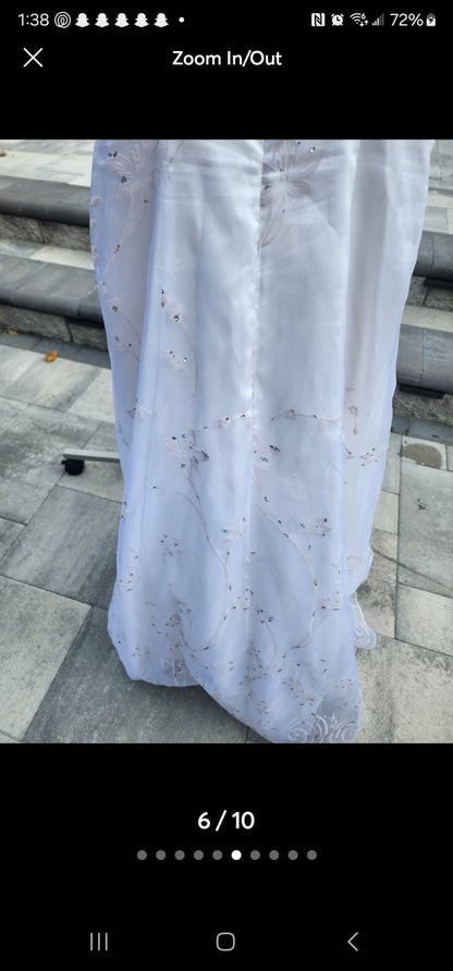 Wedding Gown Beach Dress size 6 by Chealsea Nites - I Bought a Yard Sale