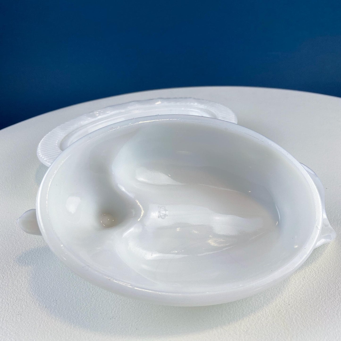 Westmoreland Milk Glass Duck Dish. Vintage Duck Butter or Serving Dish. White Bird Bowl with Cover. Modern Farmhouse. French Country. - I Bought a Yard Sale