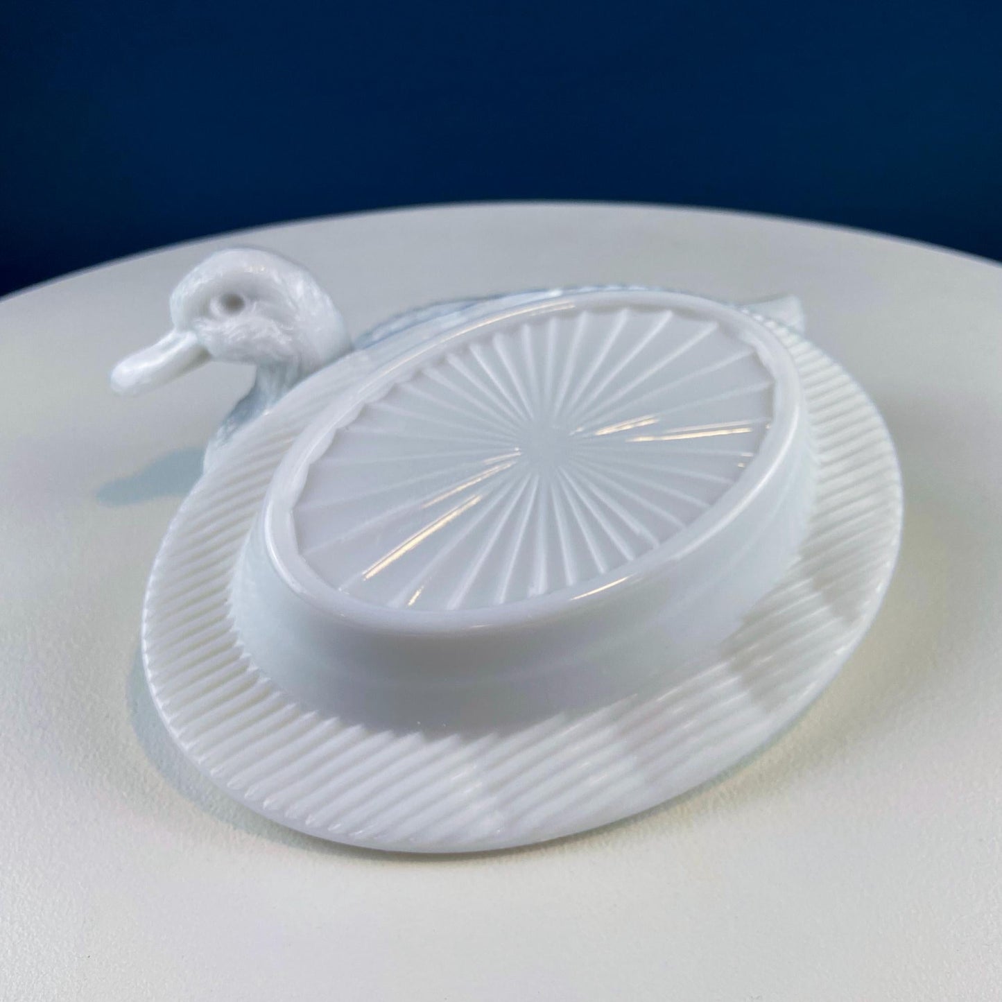 Westmoreland Milk Glass Duck Dish. Vintage Duck Butter or Serving Dish. White Bird Bowl with Cover. Modern Farmhouse. French Country. - I Bought a Yard Sale