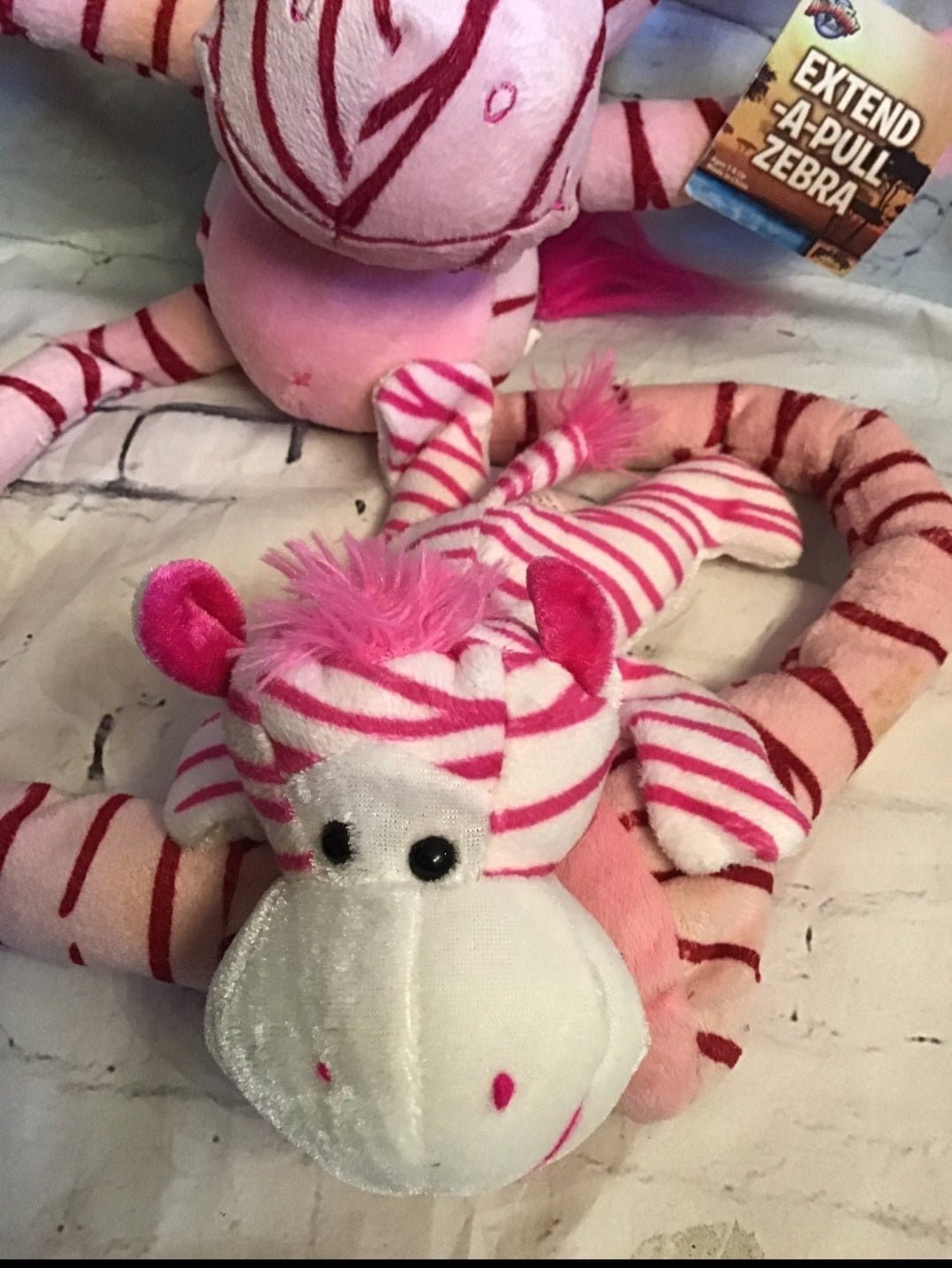 Whimsical Extend - a - Pull Zebra with Cuddly Baby by Adventure Planet - I Bought a Yard Sale