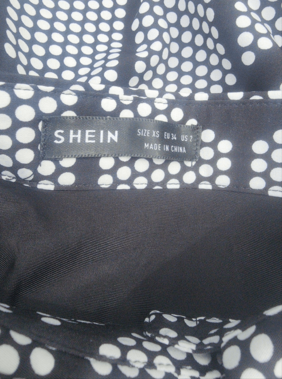 Women's Button DOWN bĺouse Faux leather top part white dots - I Bought a Yard Sale
