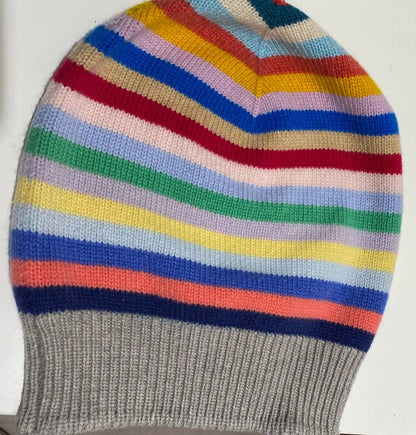 Women's Cashmere Striped Hat - I Bought a Yard Sale