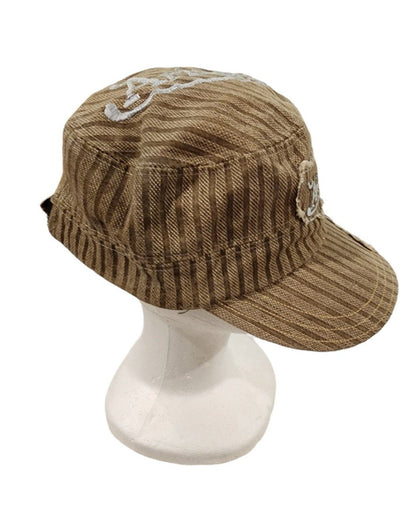 WOMENS FACTORY DISTRESSED ARIZONA CADET/MLITARY STYLE HAT ADJUSTABLE - I Bought a Yard Sale