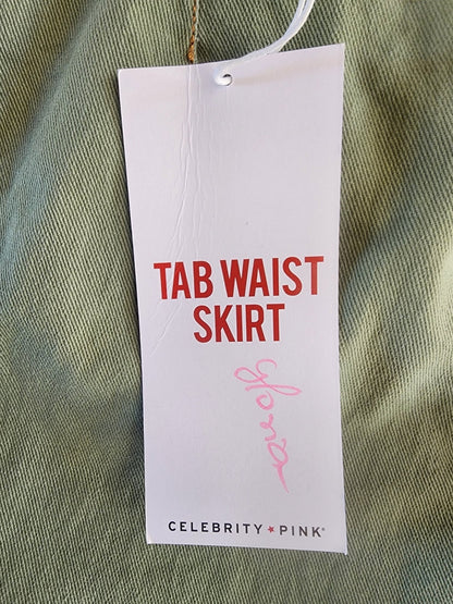 Women's New Green Denim Skirt 13/31 by Celebrity Pink 14.75" long waist 31" - I Bought a Yard Sale