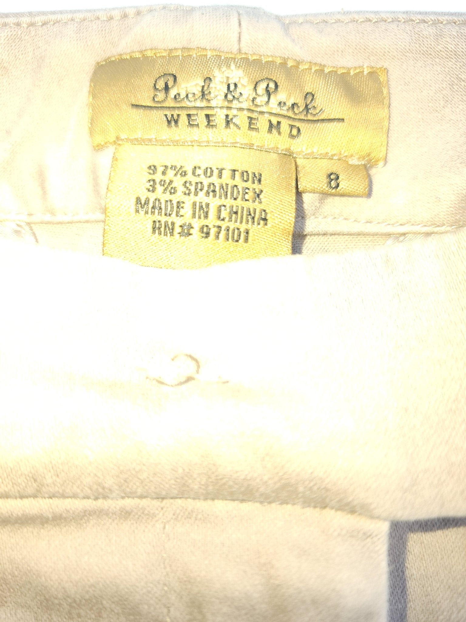 Women's Tan Pants Peck & Peck size 8 - I Bought a Yard Sale