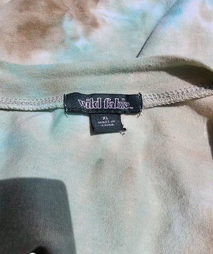 Women's Tye Dye Crop Top XL - I Bought a Yard Sale