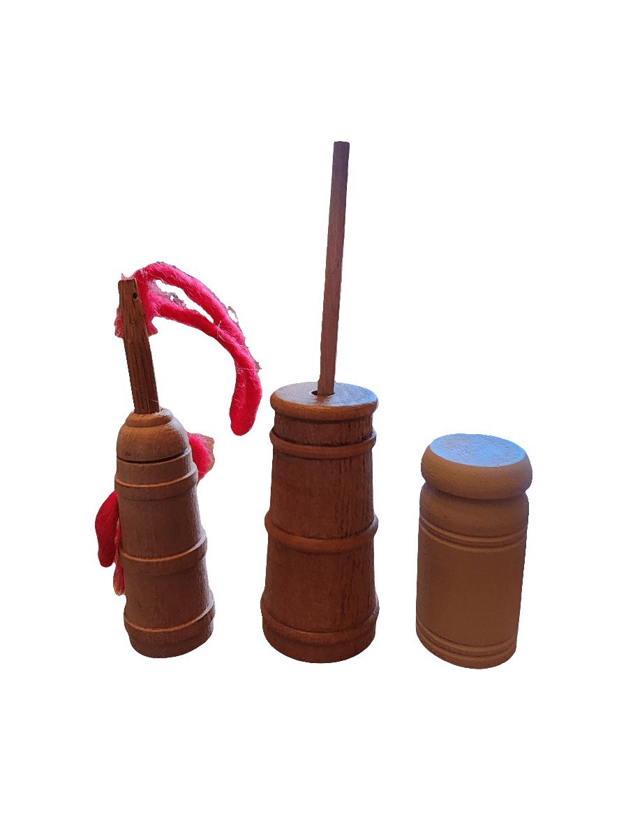 Wooden Milk Churns and milk can for farmhouse dollhouse - I Bought a Yard Sale